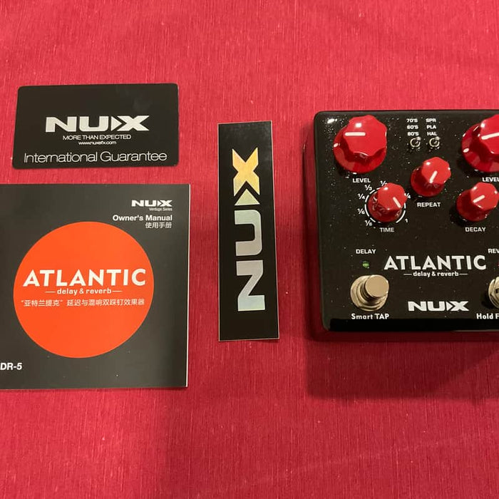 NuX NDR-5 Verdugo Series Atlantic Delay/Reverb Black/Red