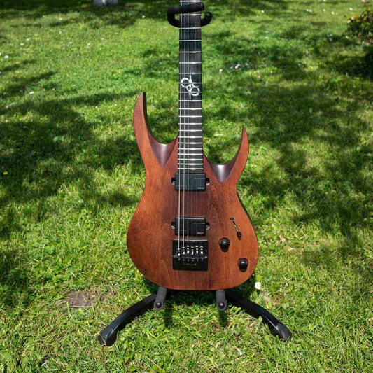 Solar Guitars Solar Guitars A1.6AAN-27 Baritone Aged Natural Matte - Reverb