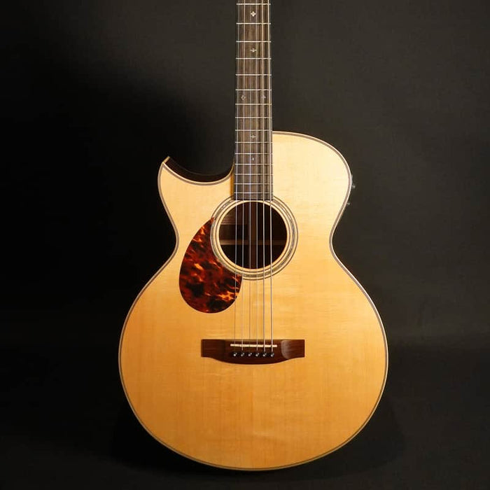 Striebel Guitars Left-Handed Baritone Guitar Jumbo Natural