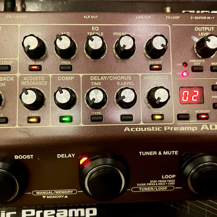 Boss AD-10 Acoustic Preamp Brown