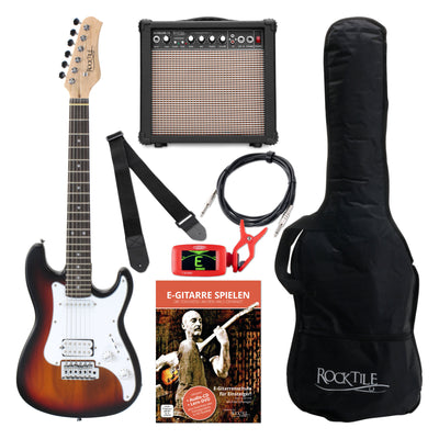 Rocktile Sphere Junior Chitarra Elettrica 3/4 Sunburst Starter Set