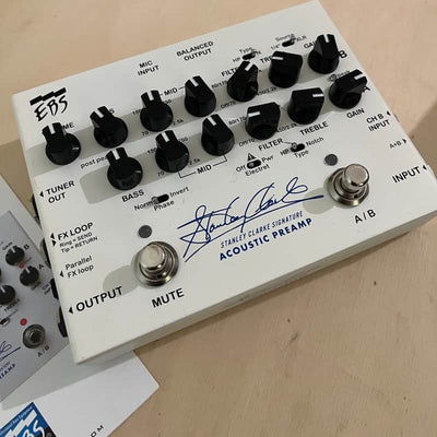 EBS Stanley Clark Signature Acoustic Preamp White