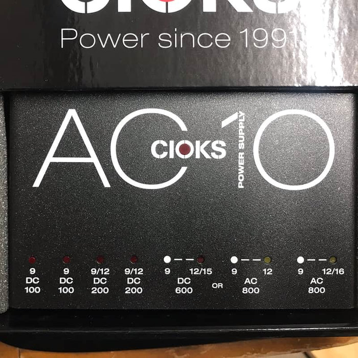 CIOKS 2010s CIOKS AC10 100-800mA 10-Outlet 9-16v Power Supply Black