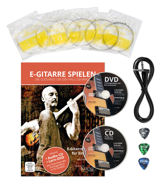 Rocktile Rocktile Pro ST60-BK Chitarra Elettrica All Black Super Kit - Kirstein