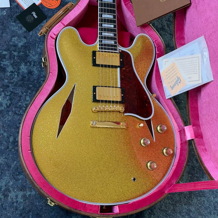 Gibson 1959 ES-355 Gold Sparkle Heavy Flake Gloss