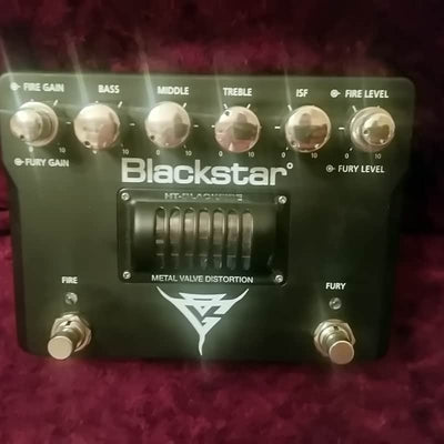 Blackstar Blackstar 2010s Blackstar HT-Blackfire Gus G Metal Valve Distortion Black B-Stock - Offerta BSTOCK