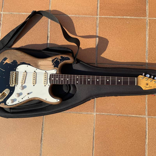 Partscaster Partscaster Stratocaster Black One John Mayer - Reverb