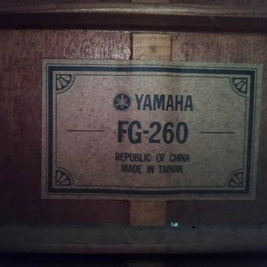 Yamaha Yamaha FG-260 12-String Jumbo Dreadnought Natural - Reverb