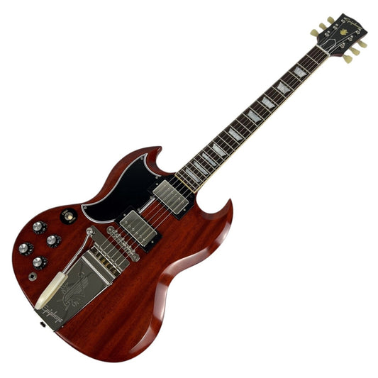 Epiphone Epiphone 1964 SG Standard Maestro Vibrola Reissue Left Handed Cherry Red Ex Demo - Gear4Music