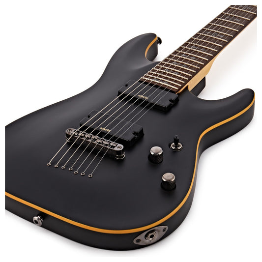 Schecter Schecter Demon-7-String Aged Black Satin Ex Demo - Gear4Music