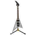 Jackson X Series Rhoads RRX24M Snow White mit schwarzen Streifen