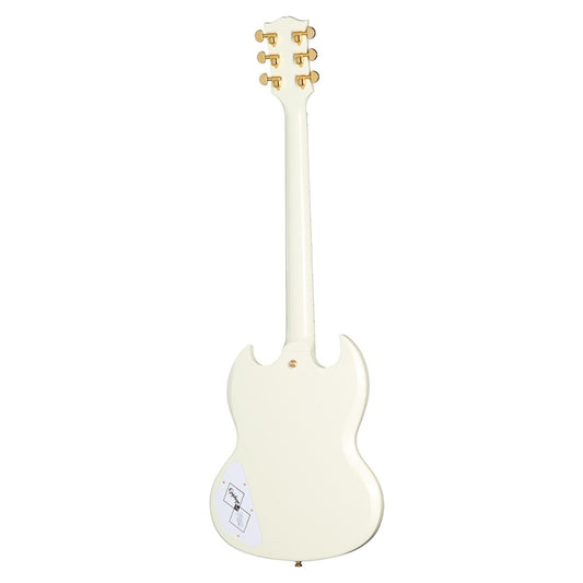 Epiphone Epiphone 1963 Les Paul SG Custom With Maestro Vibrola Inspired by Gibson Custom Classic White Ex Demo - Gear4Music