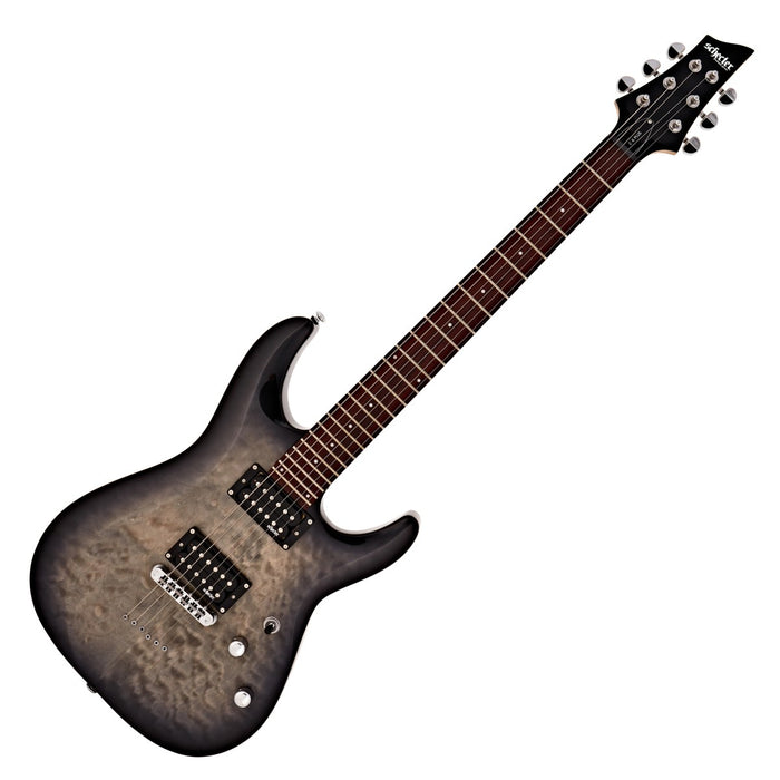 Schecter C-6 E-Gitarre Charcoal Burst