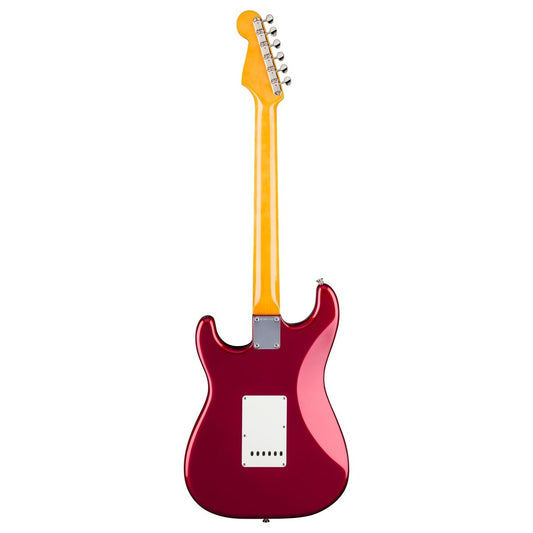 Fender Fender American Vintage 1965 Stratocaster Round-Lam Rosewood Fingerboard Candy Apple Red Ex Demo - Gear4Music