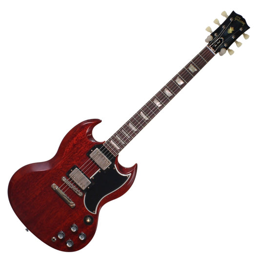 Gibson Custom Shop Gibson Custom 1961 Les Paul SG Standard Reissue Stop-Bar VOS Cherry Red #503051 Ex Demo - Gear4Music