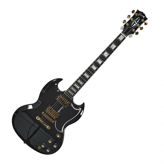 Gibson Custom Shop Gibson Custom SG Custom 2-Pickup w/ Ebony Fingerboard Ebony #400850 Ex Demo - Gear4Music