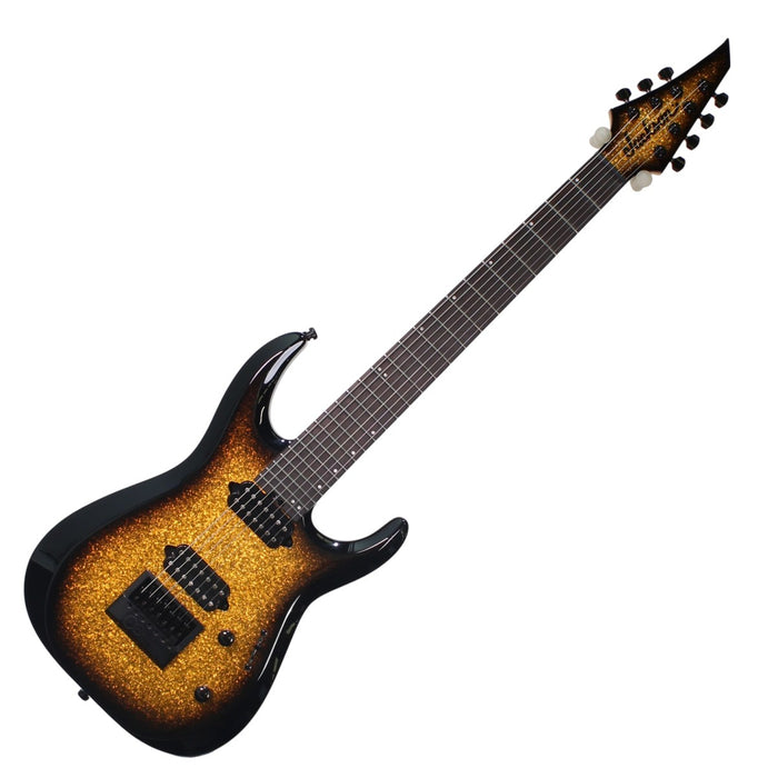 Jackson Pro Plus Series DK Modern EverTune 7 Gold Sparkle