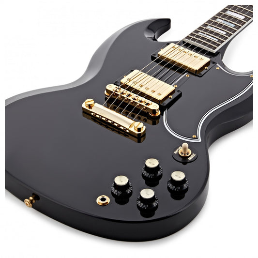 Gibson Custom Shop Gibson Custom SG Custom 2-Pickup w/ Ebony Fingerboard Ebony #400850 Ex Demo - Gear4Music