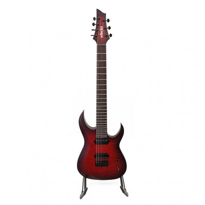 Schecter Sunset-7 Extreme Scarlet Burst
