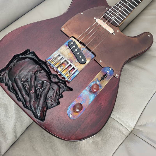 GFA GFA Telecaster Steel Weinrot - Reverb