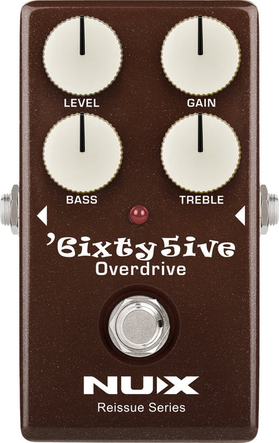 NUX 6ixty5ive Overdrive Effektpedal Pedal Verzerrer Guitar Gain
