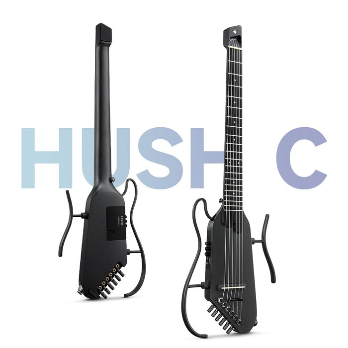Donner HUSH Nylon-String Integrierter Tuner Stumm Black.