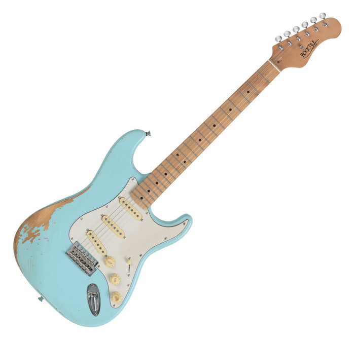 Rocktile Vinstage ST-RMGN Bright Sky Blue Relic Guitar Vintage