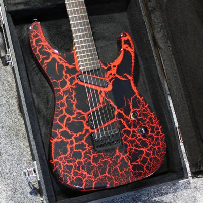 mgh-guitars MGH Custom Metalcaster Red Volcano Crackle B-Stock - Offerta BSTOCK