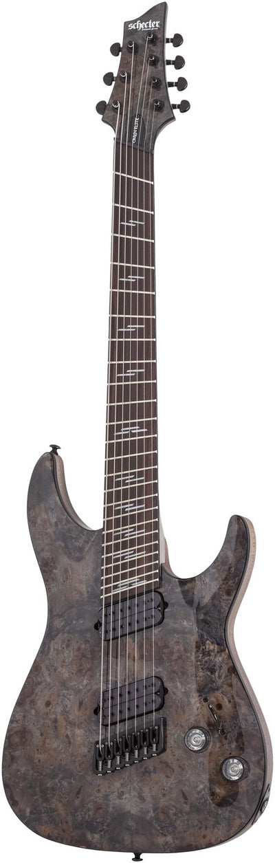 SCHECTER Omen Elite 7 MultiScale CHR B-W