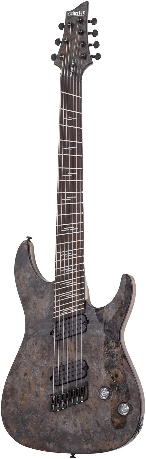 SCHECTER Omen Elite 7 MultiScale CHR B-W