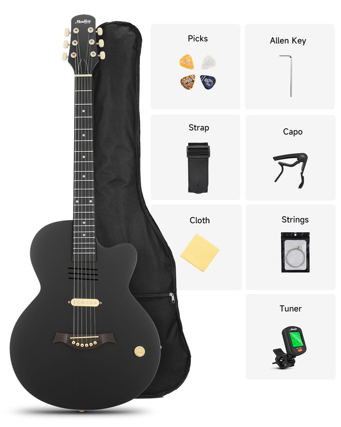 Moukey BCC-100 Akustik- Cutaway Passiv Pickup