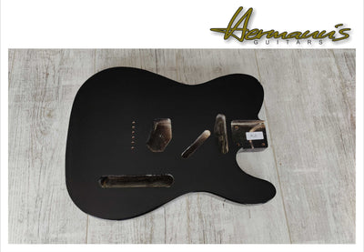 hermanns-guitars TL 3 piece Erle Body, Finish High Gloss Black, Gewicht 1,9 - 2,2 kg, B-Stock - Offerta BSTOCK
