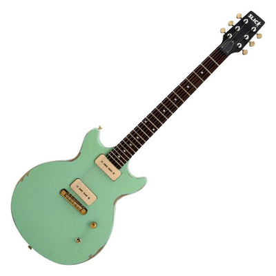 Vintage Vintage Slick SL60 SG Surf Green Wraparound Bridge Vintage Ahorn Aged B-Stock - Offerta BSTOCK