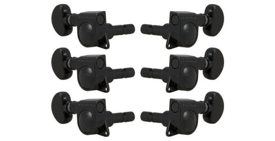 Grover 406BC Mini Locking omatics with Round Button, Mechanik Black
