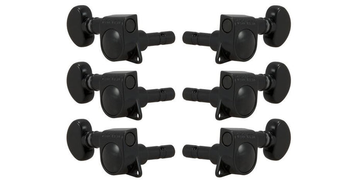 Grover 406BC Mini Locking omatics with Round Button, Mechanik Black