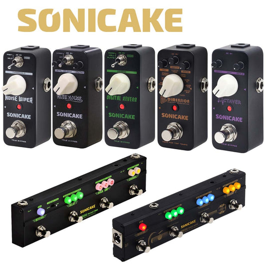 Sonicake Sonicak Pedal Bypass Reverb Distortion Fuzz/Rock Amp Vorverstär B-Stock - Offerta BSTOCK