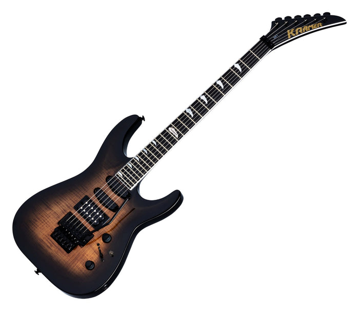 Kramer SM-1 Figured Black Denim Perimeter Floyd Rose Seymour