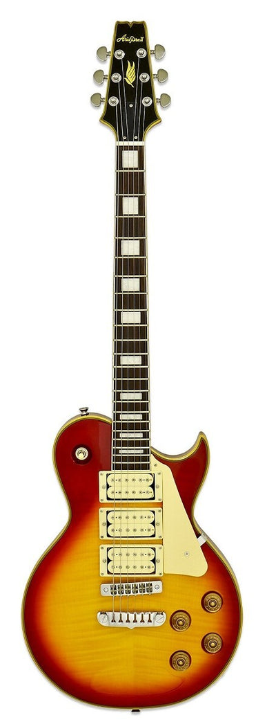 ARIA PE 590 AF Cerise Vieillie Sunburst - E-Guitare