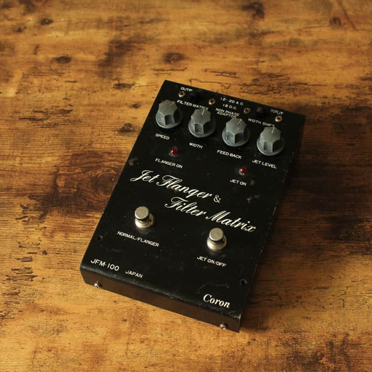 Coron Coron 1970s Coron JFM-100 Jet Flanger &amp; Filter Matrix Black - Reverb