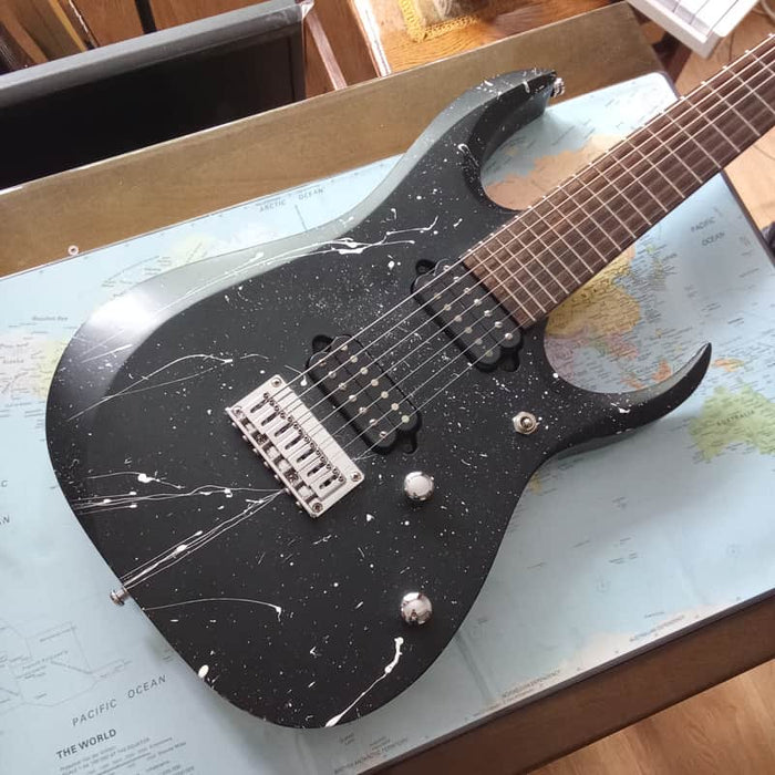 Ibanez 2010s Ibanez APEX20-BK Munky Signature Series 7-String Electri...