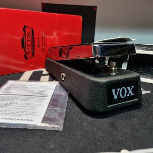 Vox Vox V847A Wah with 9V Jack Black / Chrome - Reverb