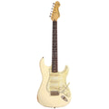 Vintage Icon V6MRTBG Blugocaster Distressed Vintage White