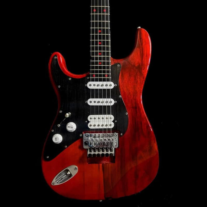 Felix Custom Guitars Super Strat Translucid red
