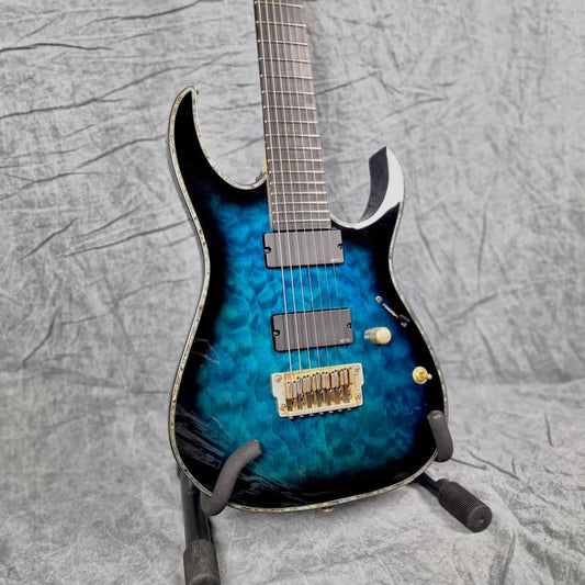 Ibanez Ibanez RGIX27FEQM Sapphire Blue Sunburst - Reverb